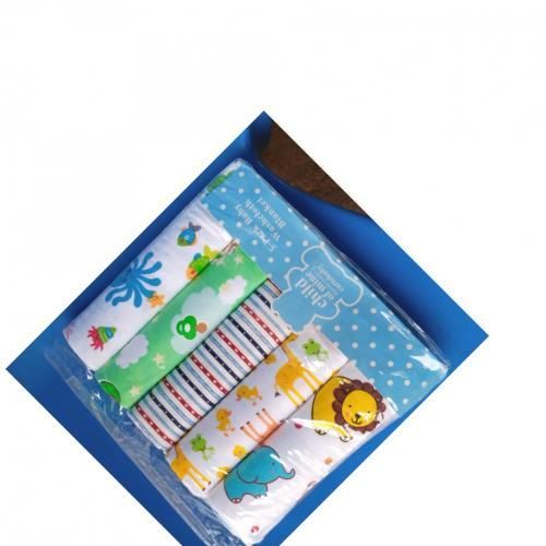 5 Piece Baby Receiving Blankets And Flannel