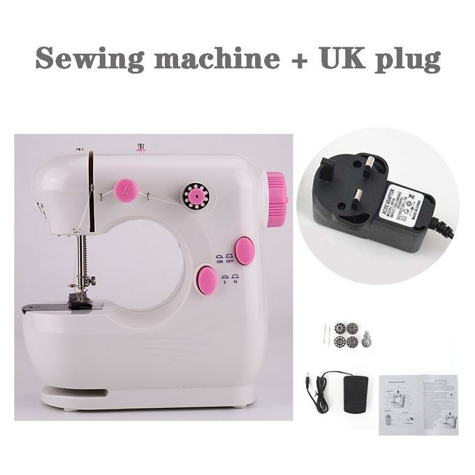 Mini Portable Electric Sewing Machine (with Industrial Thread+UK Plug)