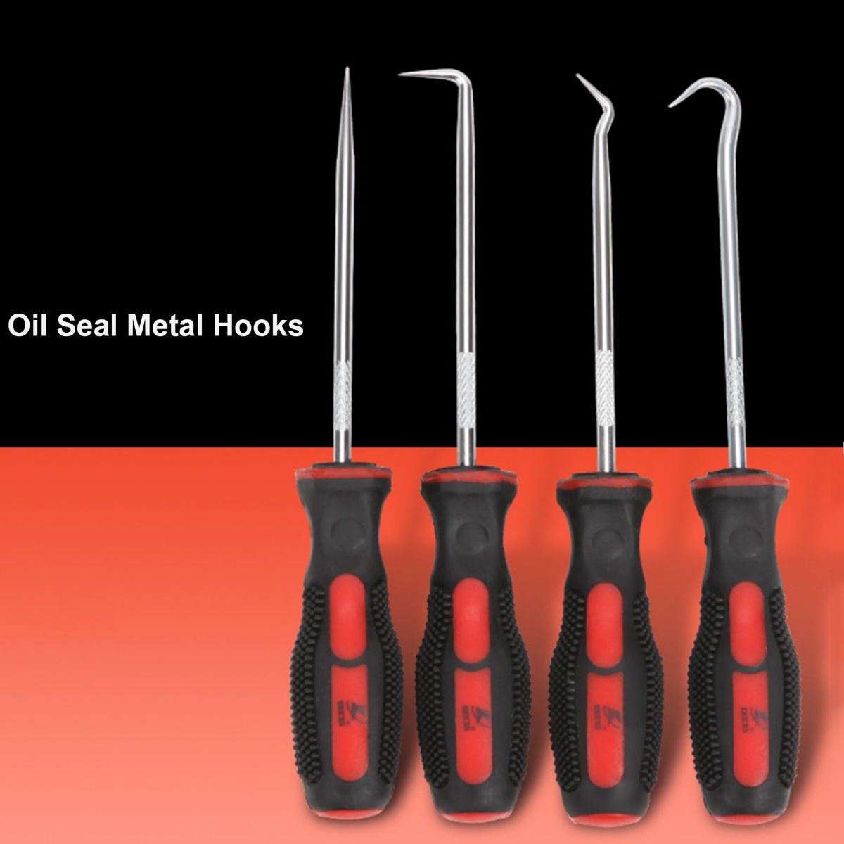 4Pcs Oil Seal Metal Hooks Rubber O-ring Removal Hook Car