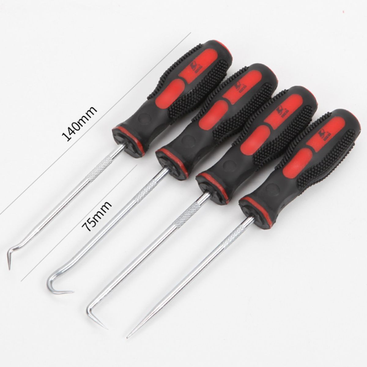 4Pcs Oil Seal Metal Hooks Rubber O-ring Removal Hook Car