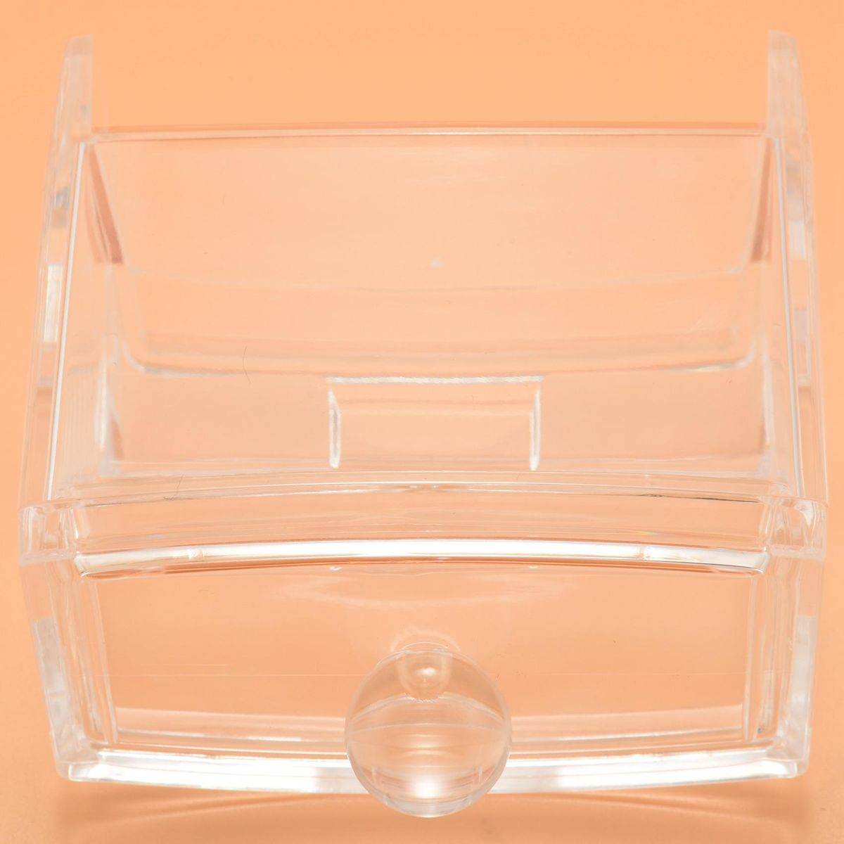 Cotton Swab Storage Dispenser Clear Cotton Ball Swab Holder Cotton Bud Storage Box Cosmetics Makeup Storage Holder Box Organizer Container With Lid