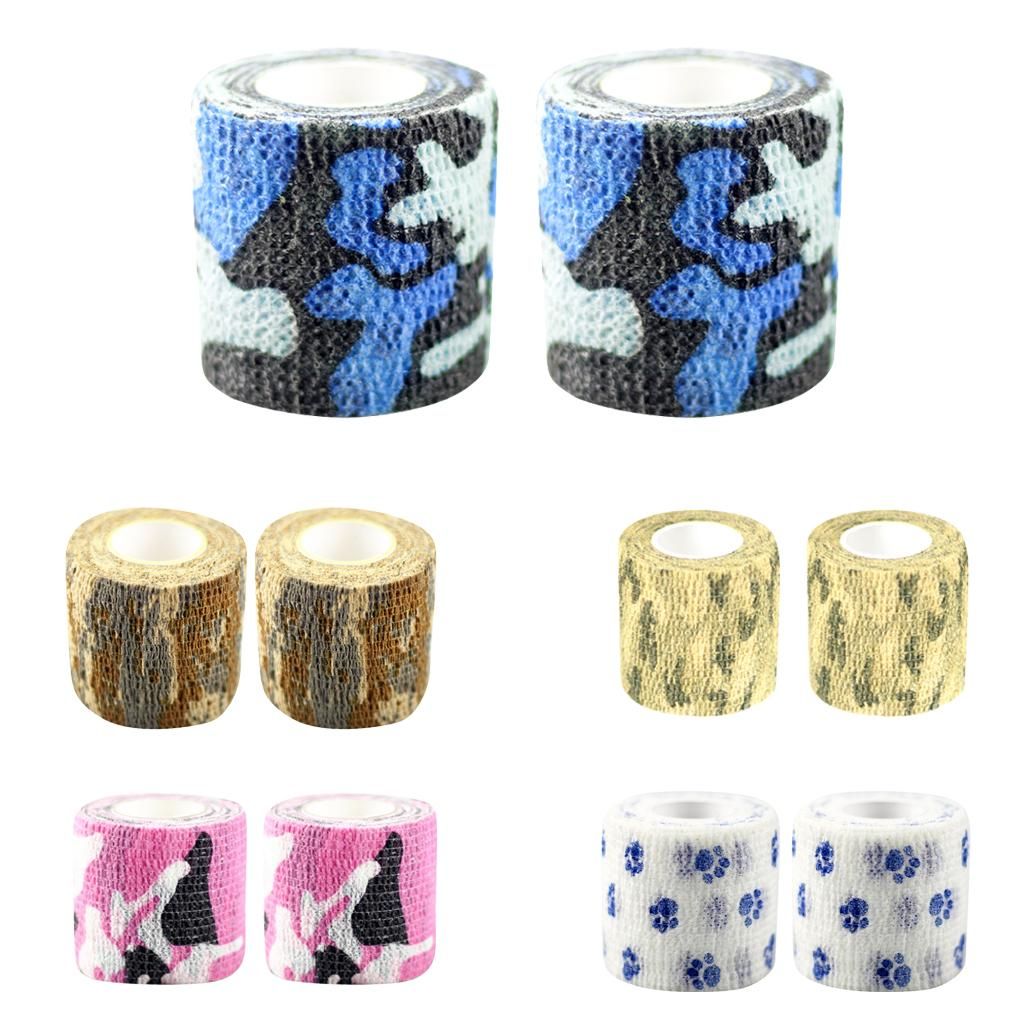 2 Pieces Self-adhesive Wrist Ankle Joints Wrap  Tape Navy