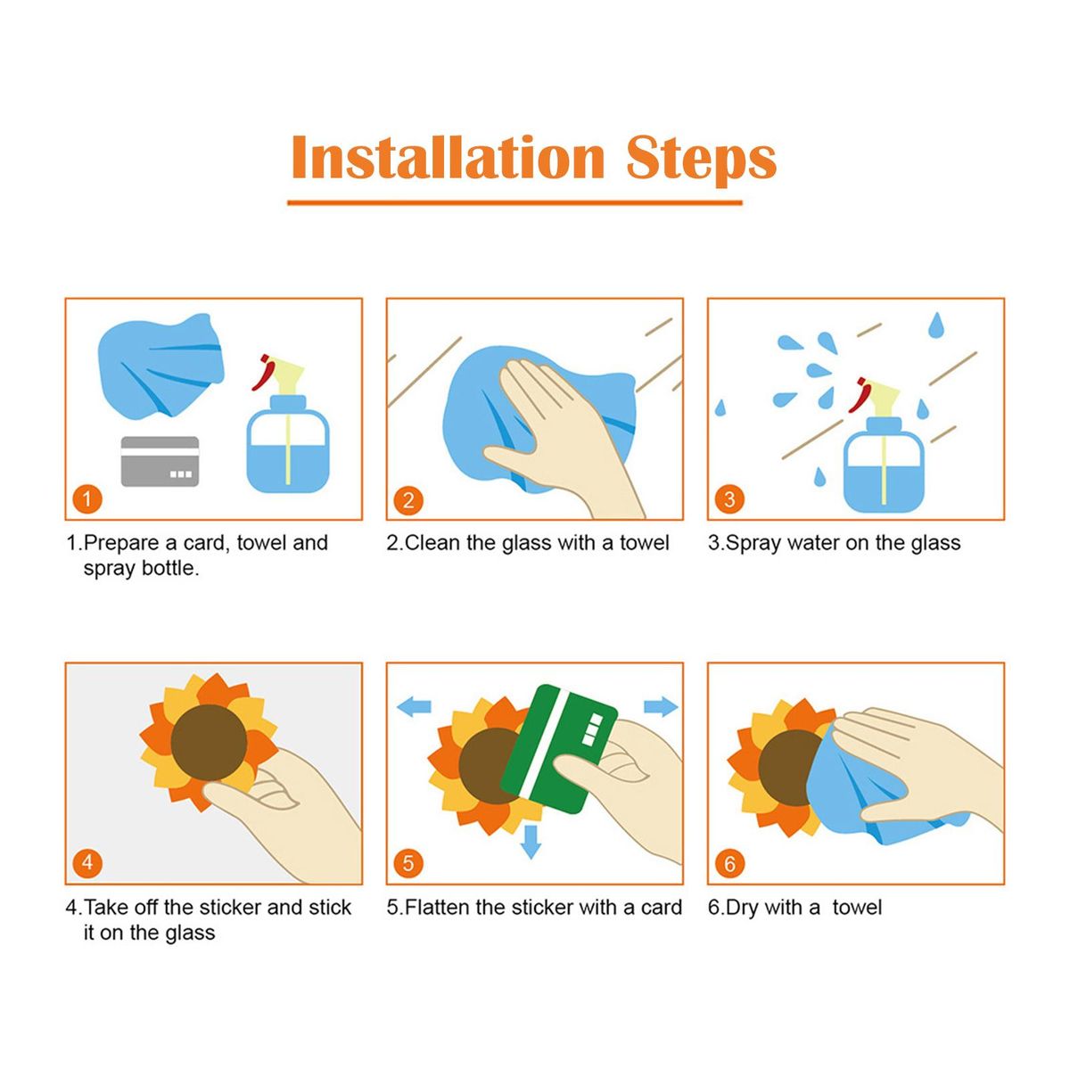 3 Sheets Anti-Collision Window Stickers DIY Rainbow Leaves Theme Window Clings Removable PVC Glass Stickers for Bird Strikes