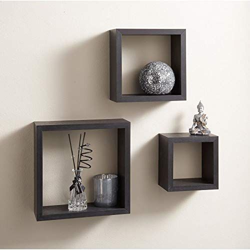 3pcs Decorative  WALL  SHELF(Black)