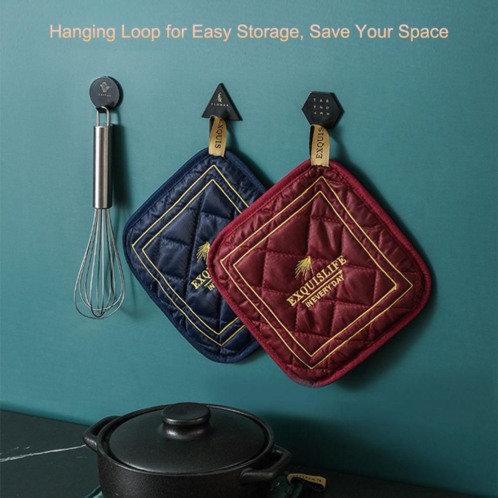 Pot Holders Machine Washable Heat Resistant Potholder,