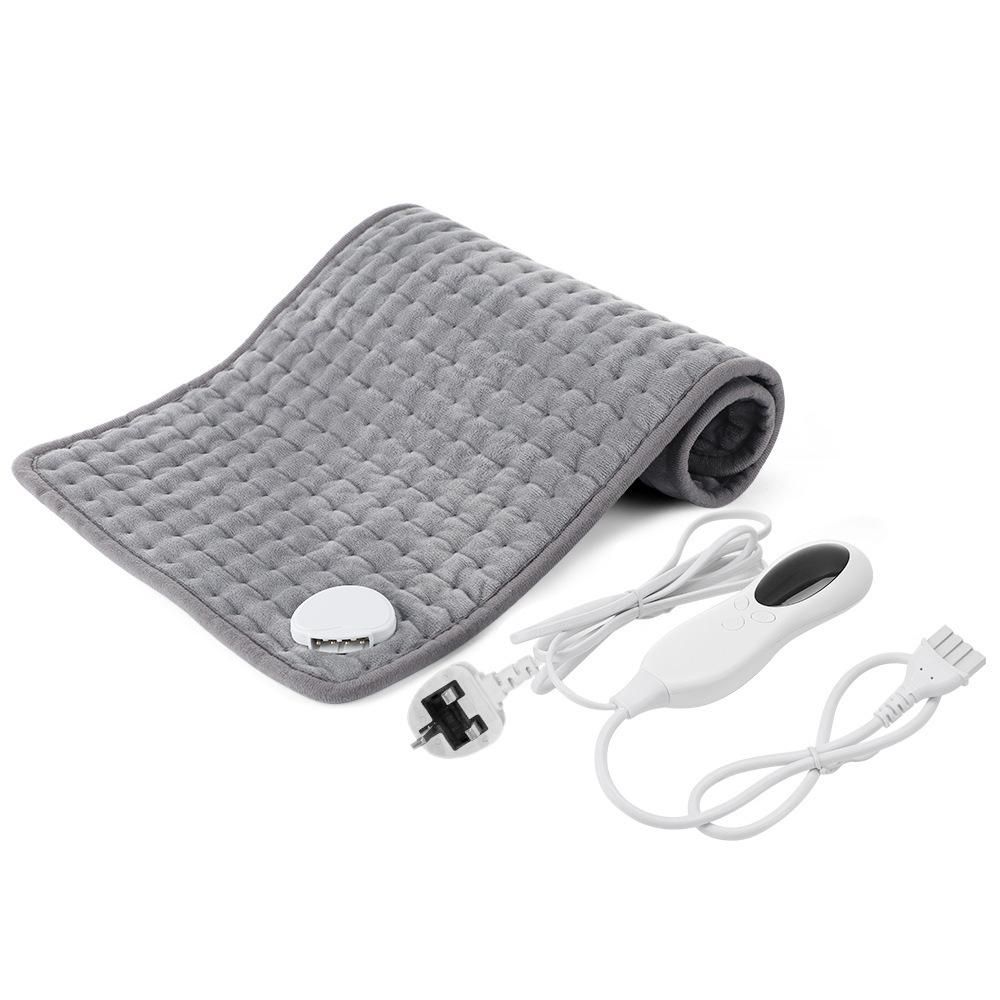 Heating Pad for Back Pain and Cramp Relief 11.8*23.6 In Size Electric Heating Pad for Shoulder Neck Pain with 10 Temperature Level and 3 Timer 230V UK Plug
