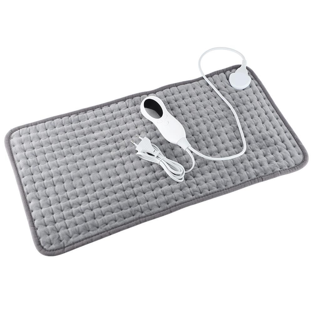 Heating Pad for Back Pain and Cramp Relief 11.8*23.6 In Size Electric Heating Pad for Shoulder Neck Pain with 10 Temperature Level and 3 Timer 230V UK Plug