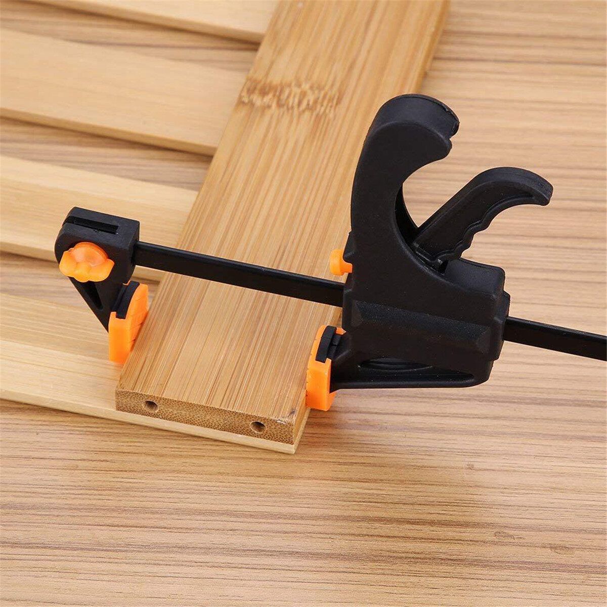 6/8/10/12/18/24'' Clamp Woodworking F Clamp Quick Ratchet Release Clip Grip 4 Inch
