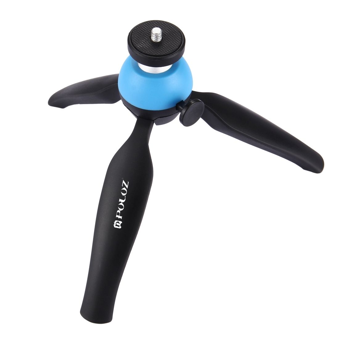PULUZ Pocket Mini Tripod Mount With 360 Degree Ball Head & Phone Clamp For Smartphones(Blue)