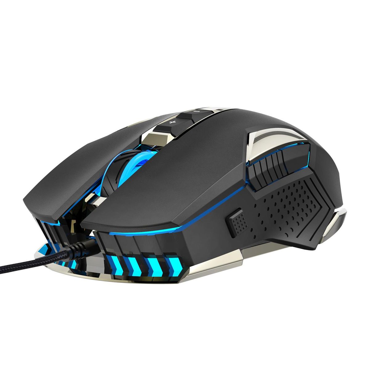 HXSJ X200 Wired Gaming Mouse Macro Programming Mouse 8 Keys Ergonomic Mice with 4-gear Adjustable DPI Colorful Lighting Effects