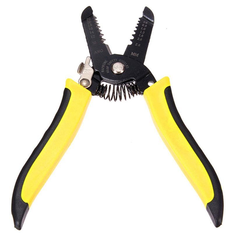 Wire Stripper Cable Decrustation Pliers 0.6~2.6mm 10~22AWG