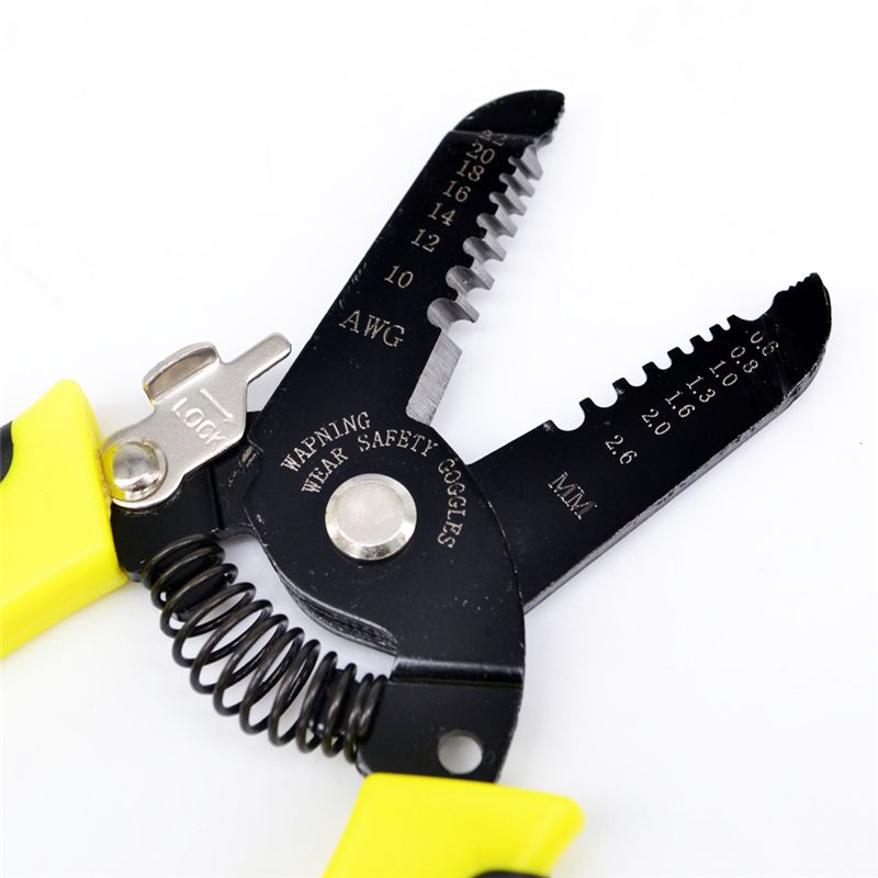 Wire Stripper Cable Decrustation Pliers 0.6~2.6mm 10~22AWG