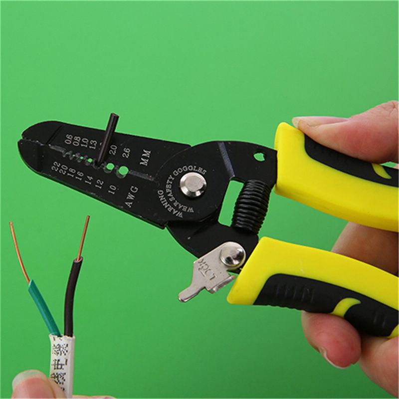 Wire Stripper Cable Decrustation Pliers 0.6~2.6mm 10~22AWG