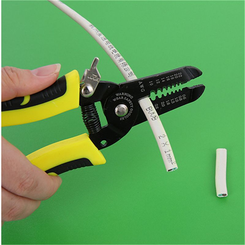 Wire Stripper Cable Decrustation Pliers 0.6~2.6mm 10~22AWG