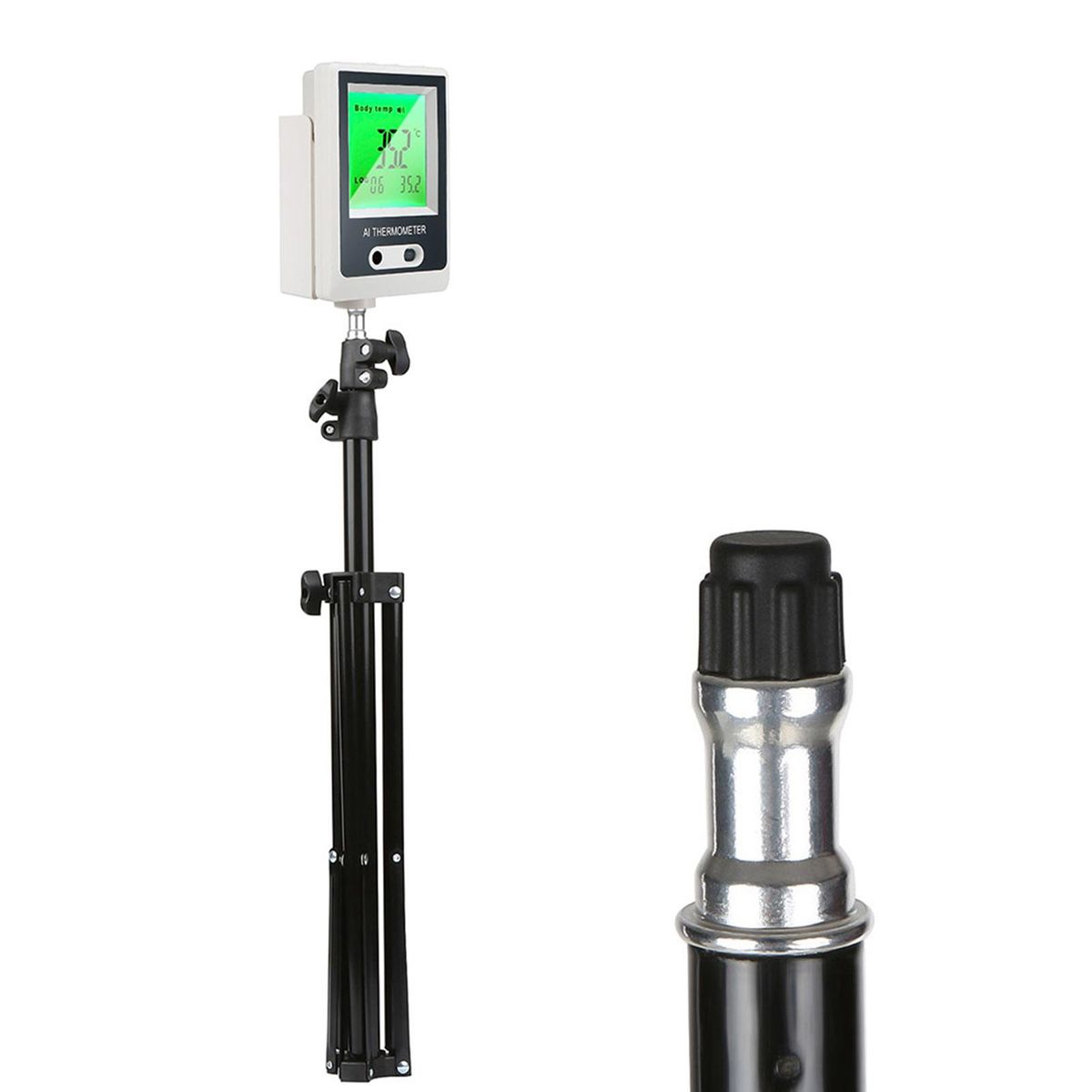 2.1m Tripod for Thermometer Foor-standing Tripod Bracket with 1/4 Screw Tooth