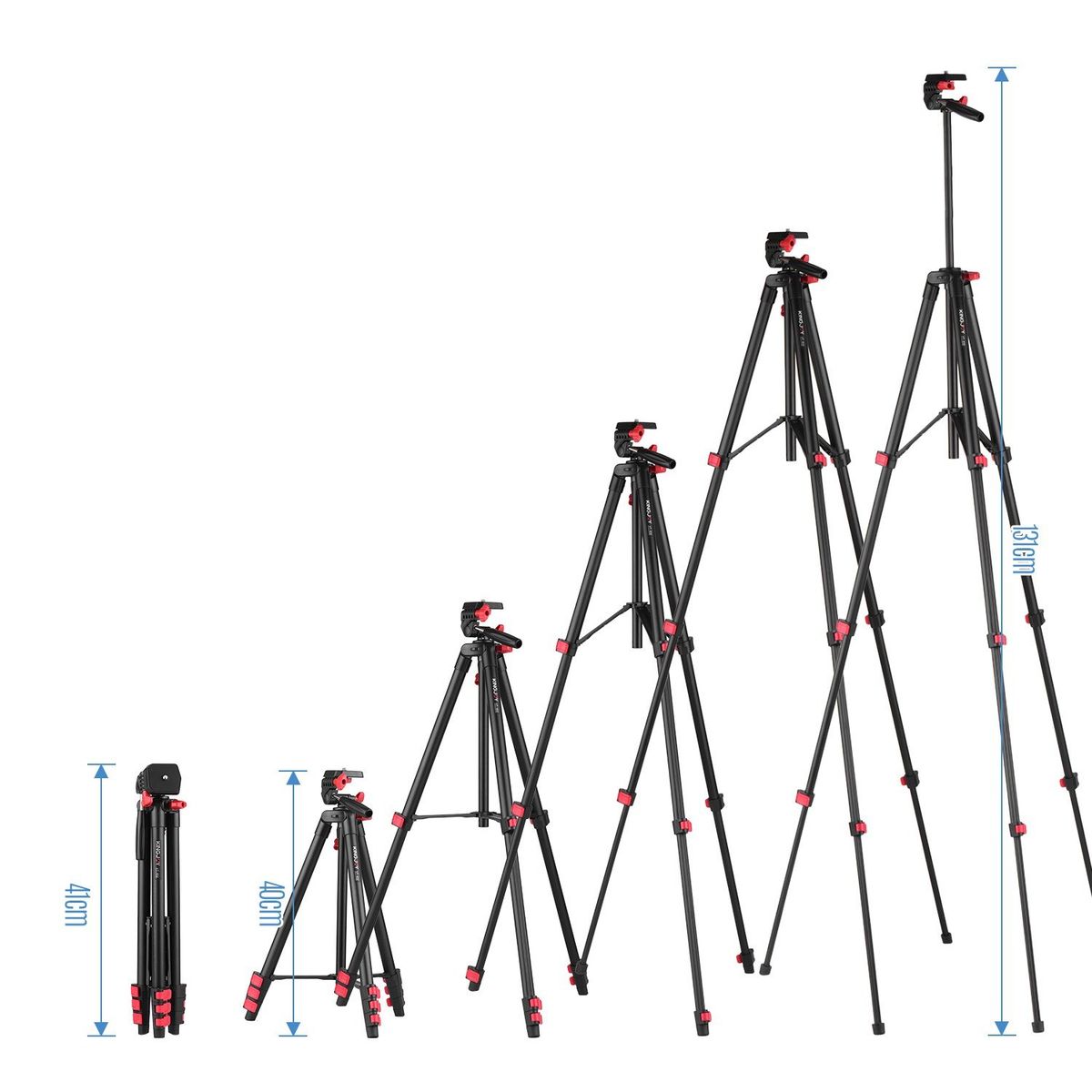 KINGJOY VT-832 Portable Photography Tripod Stand Aluminum