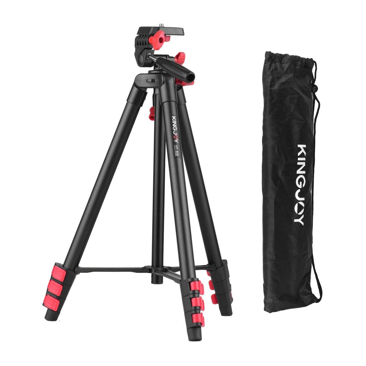 KINGJOY VT-832 Portable Photography Tripod Stand Aluminum