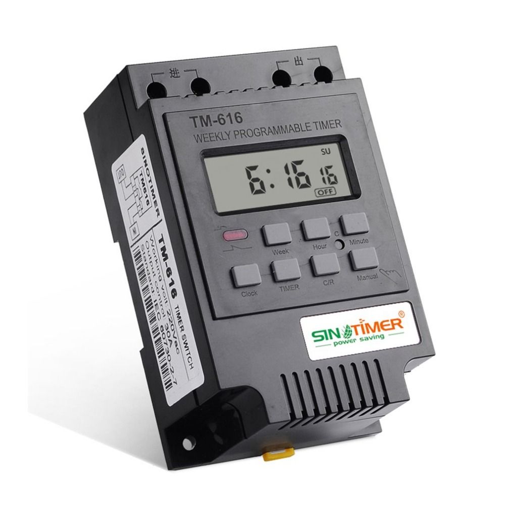 SINOTIMER TM616B-2 30A 220V Electronic Weekly Programmable