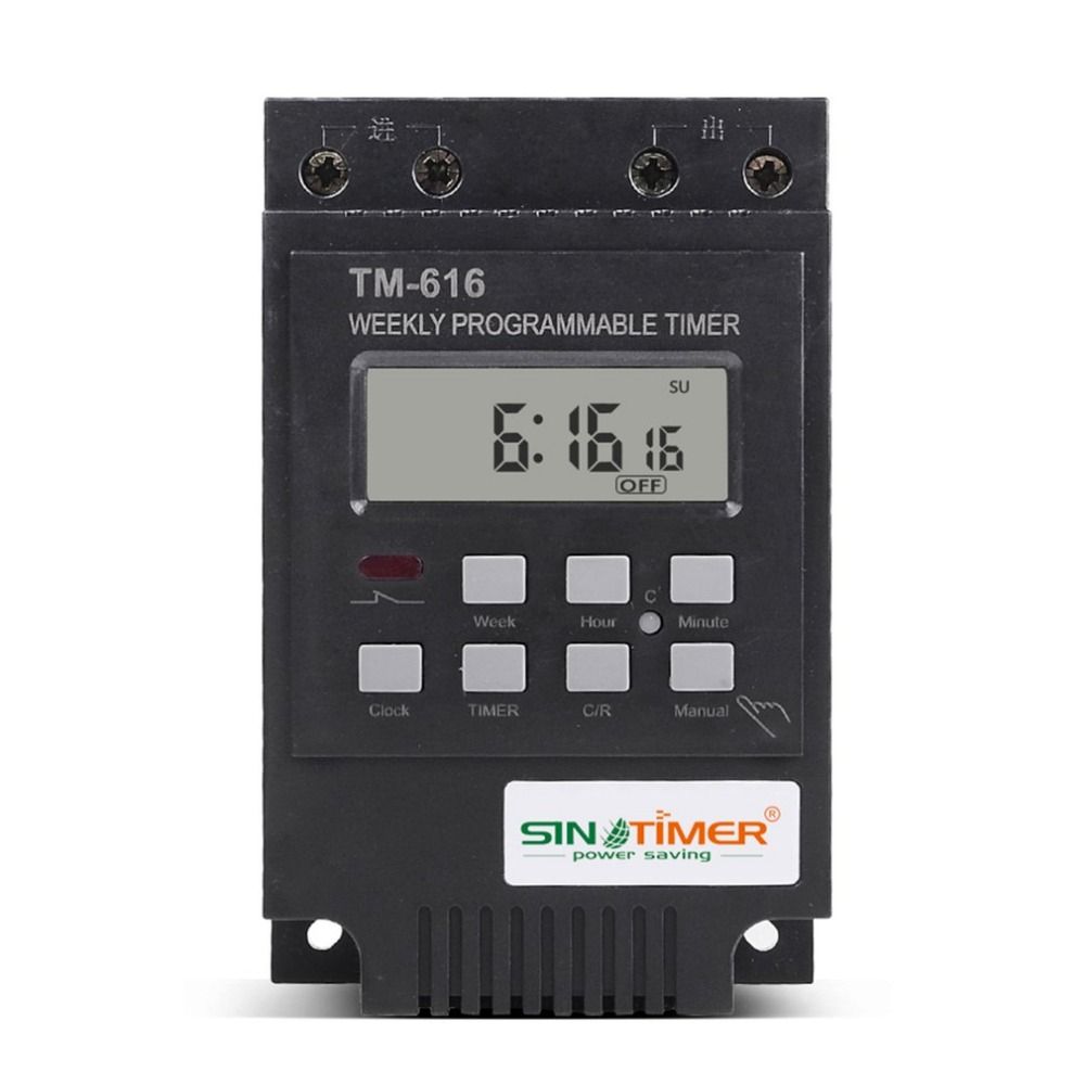 SINOTIMER TM616B-2 30A 220V Electronic Weekly Programmable