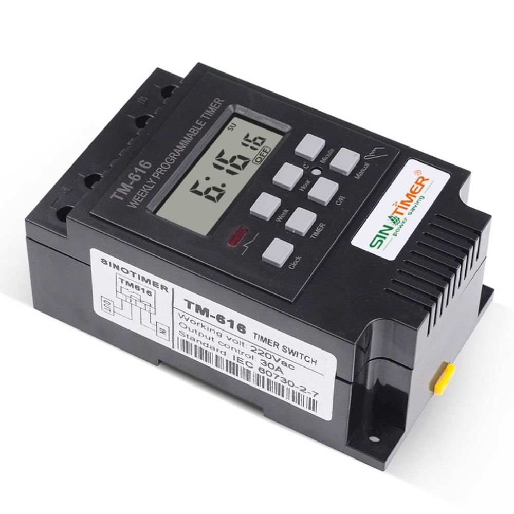SINOTIMER TM616B-2 30A 220V Electronic Weekly Programmable