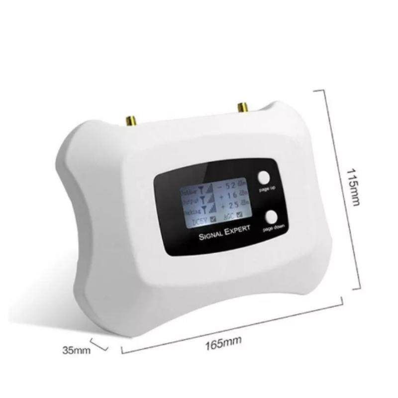 LCD Display Global Frequency DCS 2G 4G LTE 1800MHz Mobile Smart Signal Repeater Booster Amplifier White