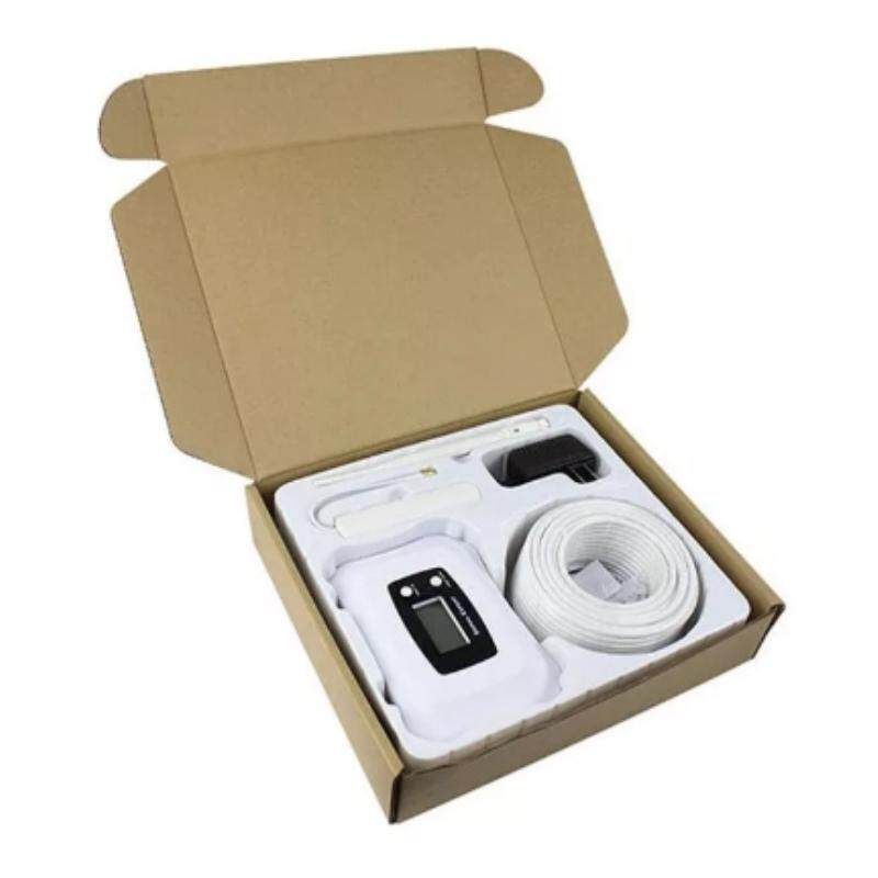 LCD Display Global Frequency DCS 2G 4G LTE 1800MHz Mobile Smart Signal Repeater Booster Amplifier White