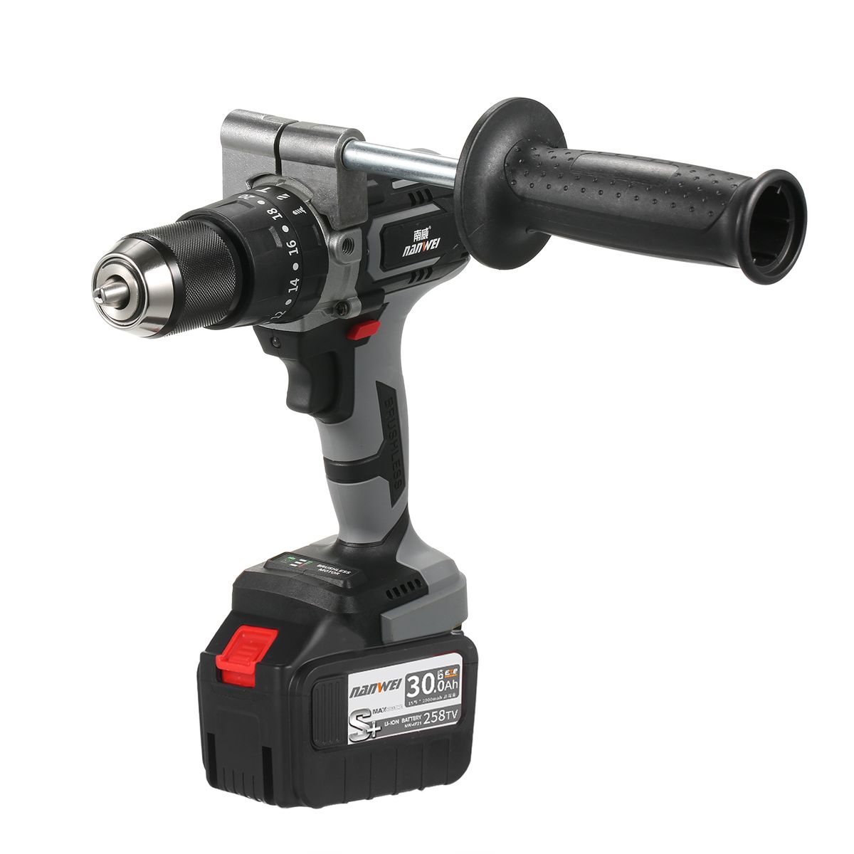 21V Cordless Drill Driver Batteries Max Torque 200N.m 20+3