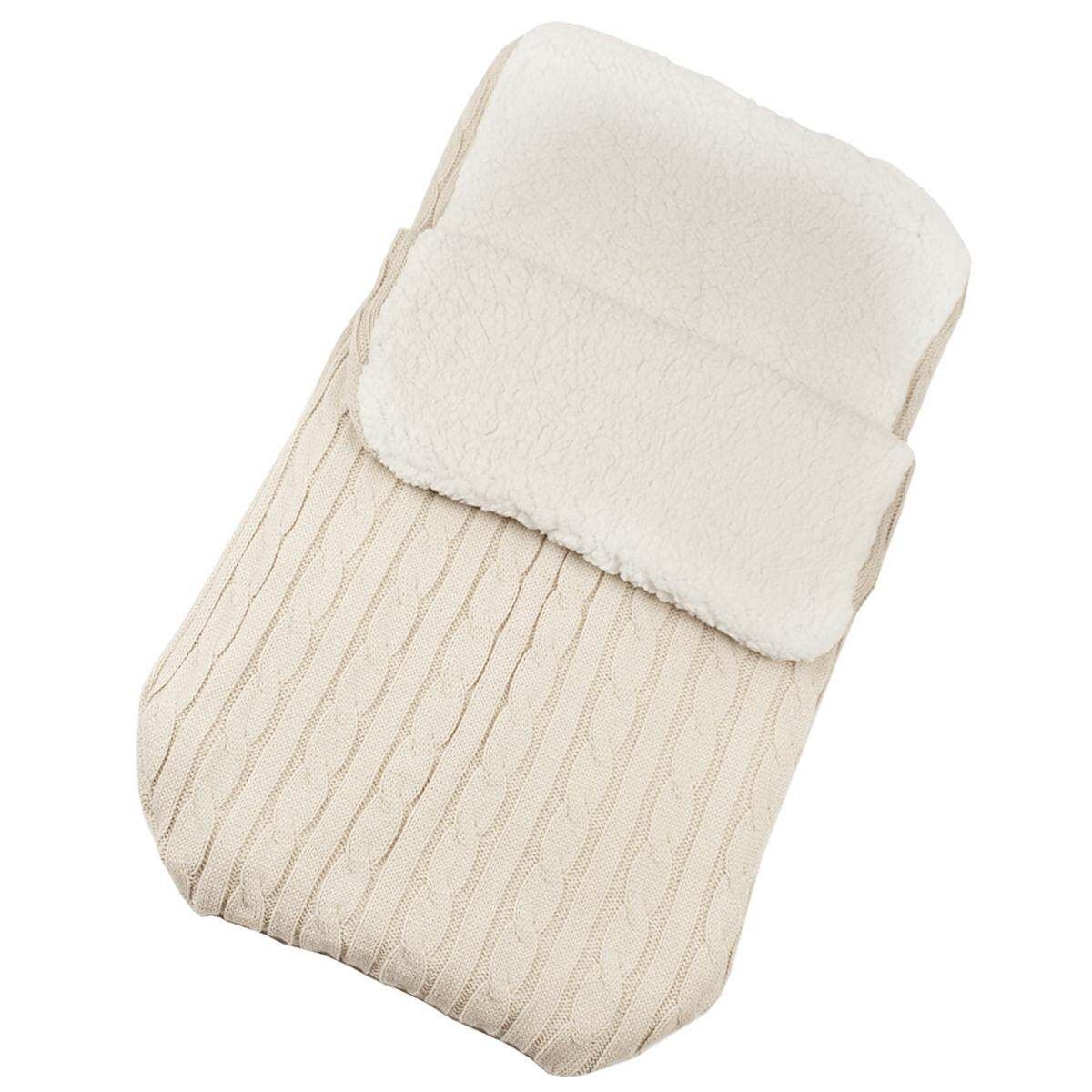 Winter Autumn Baby Sleeping Bag Kids Toddler Warm Sleeping Bag Wool Knit Thick Quilt White