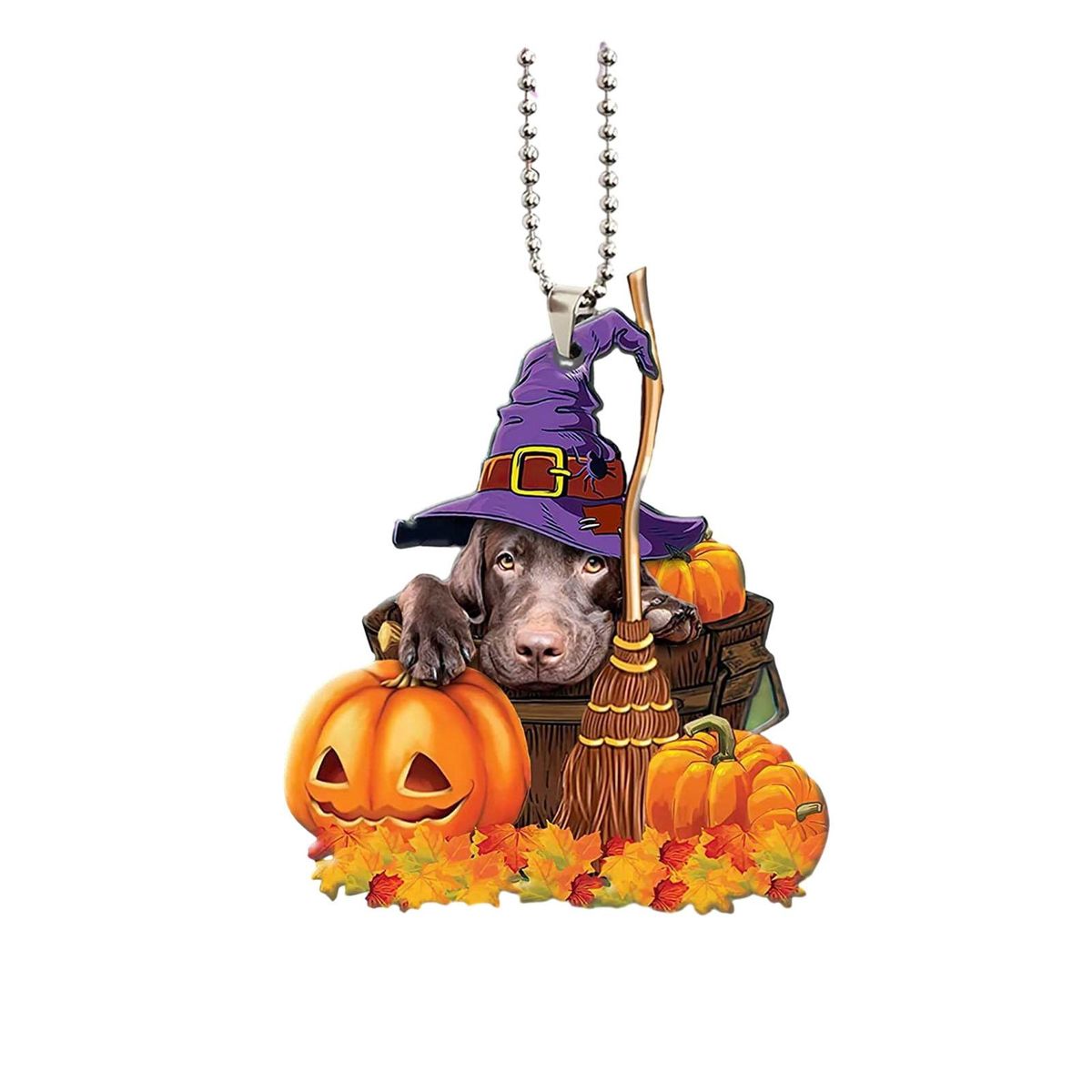 Halloween Women Car Ornament Whimsical Pet Halloween Car for Auto