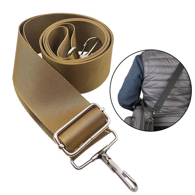 Universal Nylon Shoulder Strap 59" Adjustable Replacement Brown