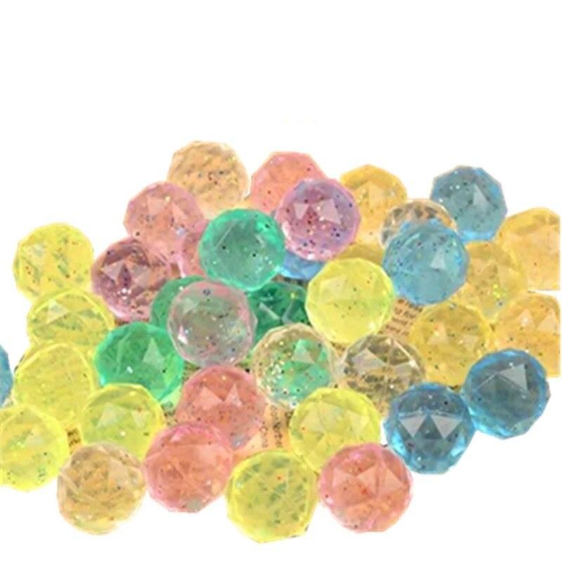 10pcs Colorful Moonlight High Bounce Ball Elastic Juggling Jumping Balls Bouncing Ball Outdoor Toys for Baby Kids