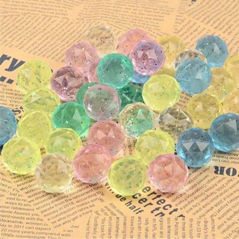 10pcs Colorful Moonlight High Bounce Ball Elastic Juggling Jumping Balls Bouncing Ball Outdoor Toys for Baby Kids