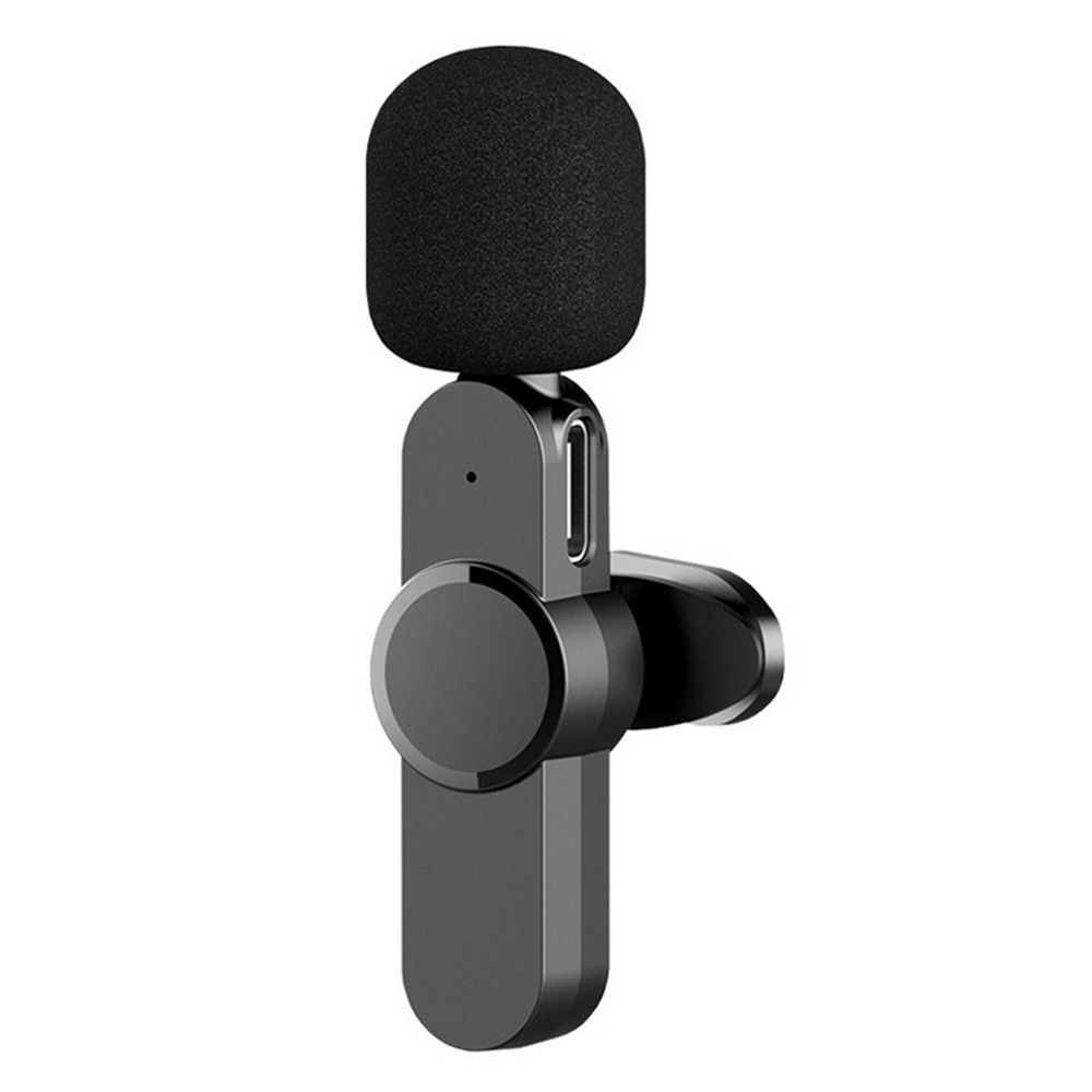 Wirelessly Microphone USB-C Plug Play Clip-on Lapel Mic For