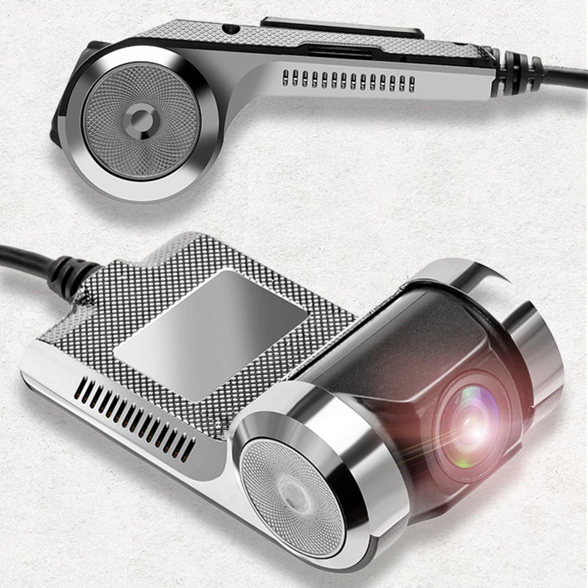 USB Dash Camera Car DVR HD720P, 90° Rotating Lens 170°