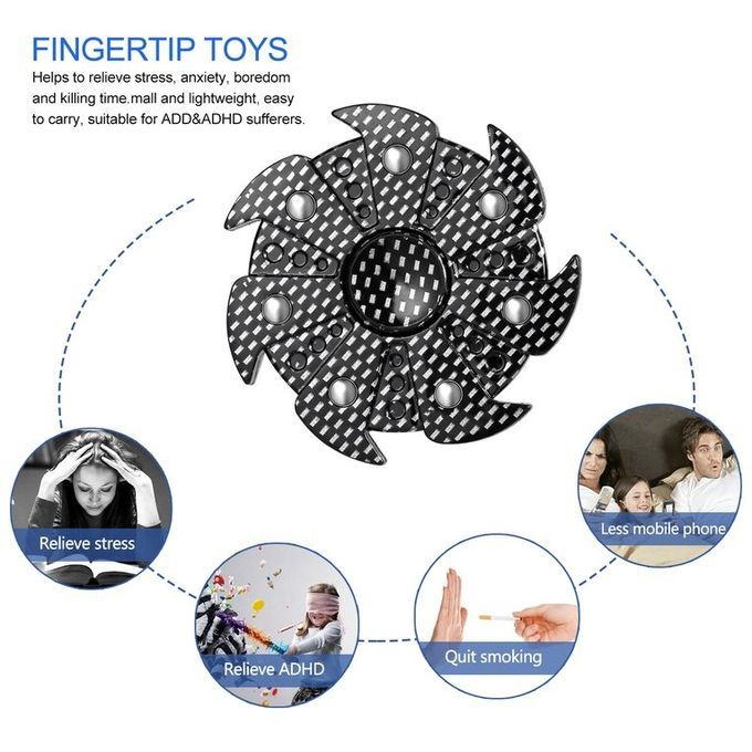 Fingertip Toy Hand Spinner Vortex Fast Bearing Focus For Stress Relief