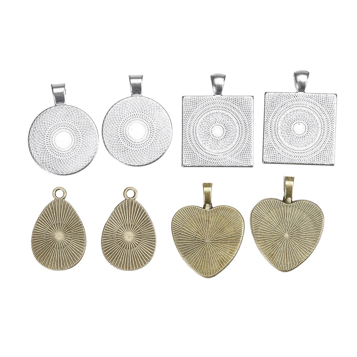 113/138 Pcs DIY Craft Silicone Resin Jewelry Casting Mold With Glitter And Flower Decoration DIY Artcraft Project Gift Pendant Making Tools Set For Beginners White