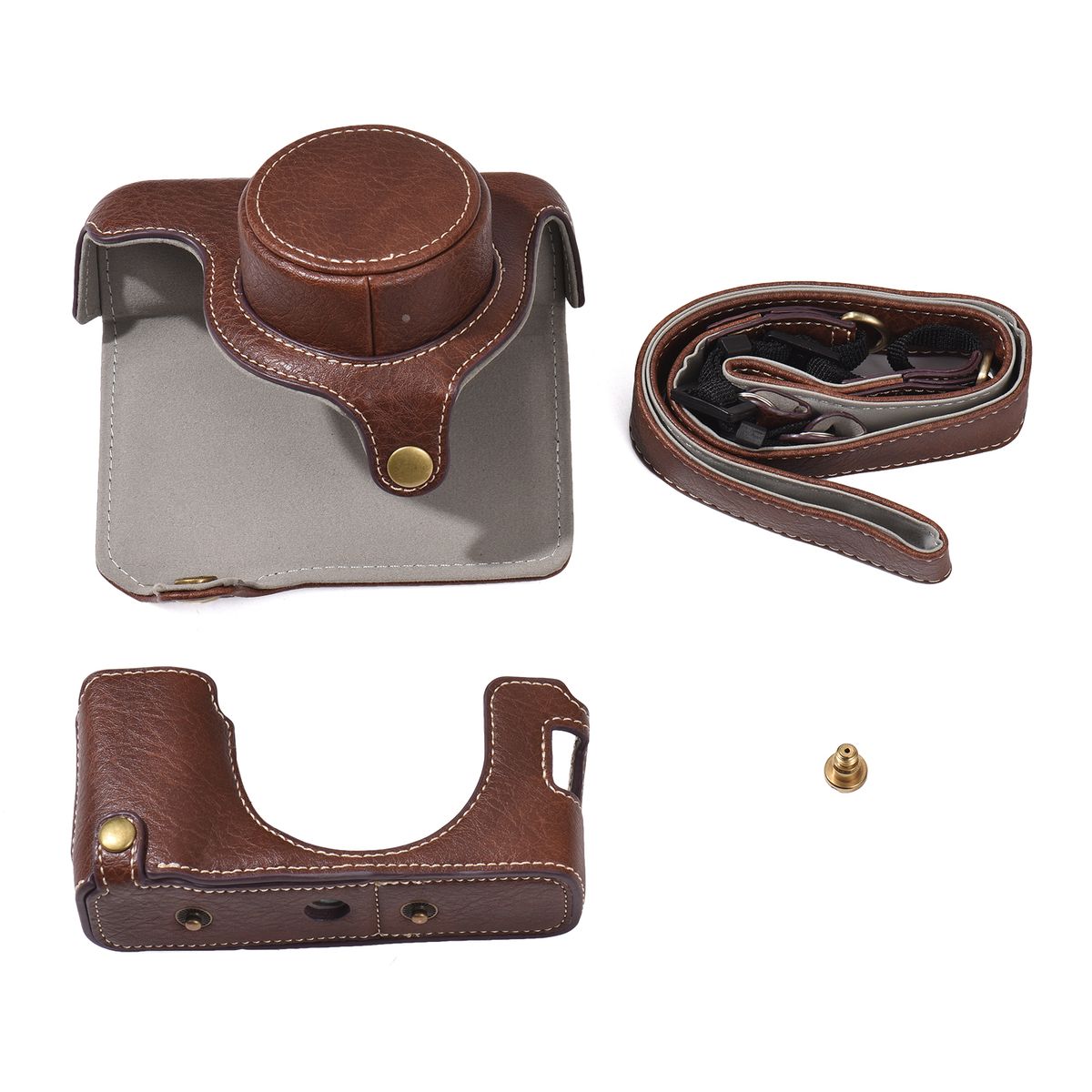 Portable Camera Case Synthetic Leather Camera Carry Bag With