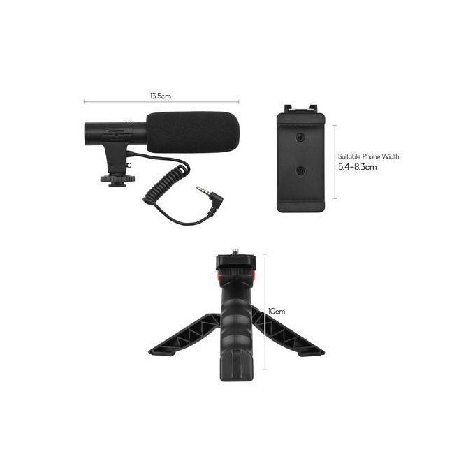 Phone Vlog Video Kit With Table Tripod Phone Holder