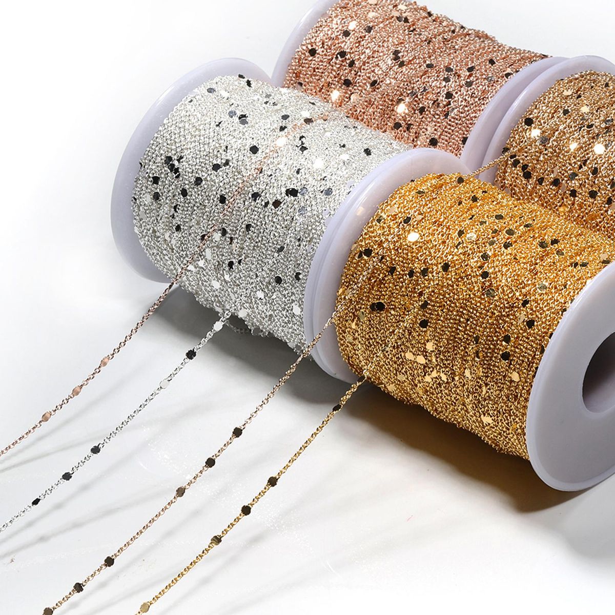 Chains For Necklace DIY Pendant Supplies Chains Argent
