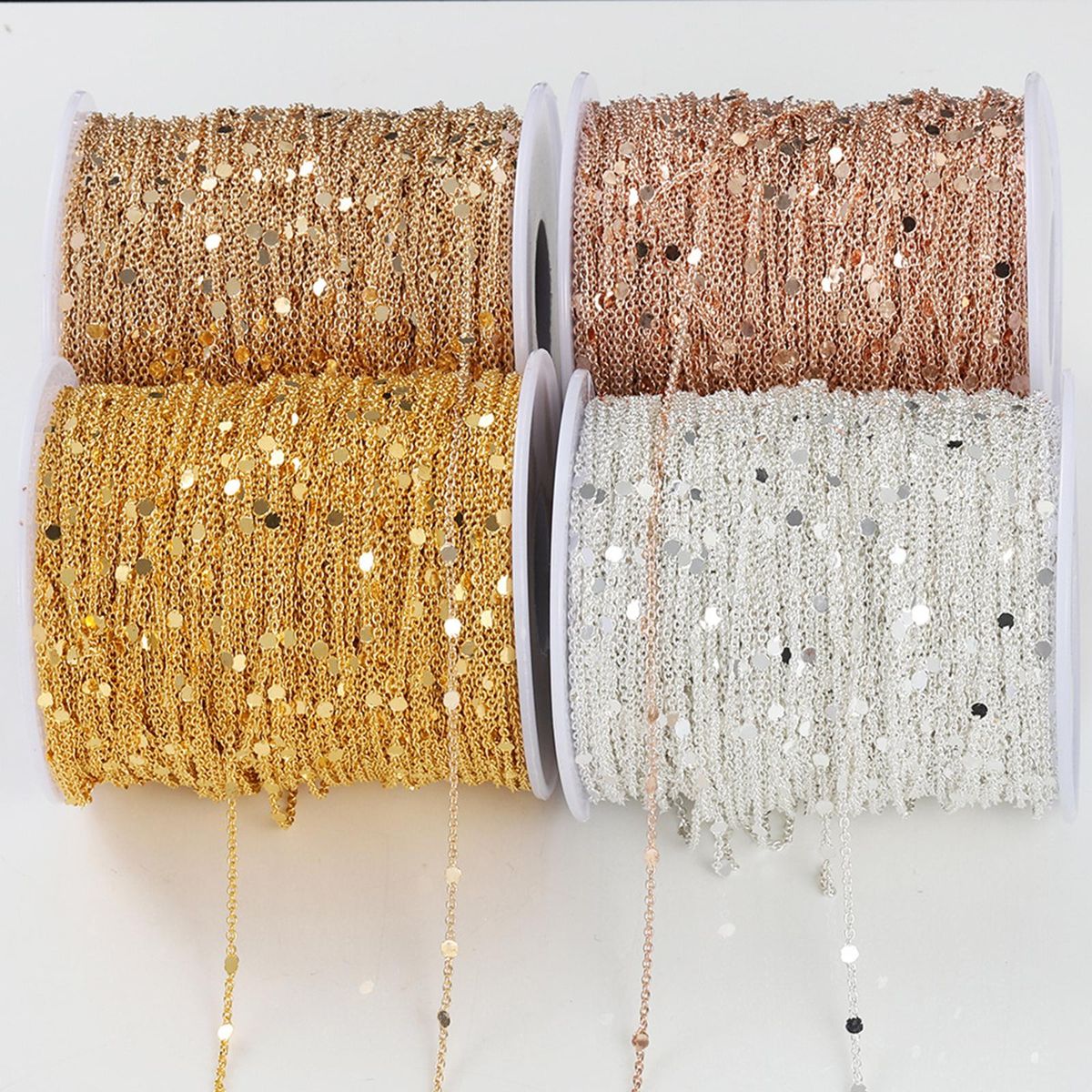 Chains For Necklace DIY Pendant Supplies Chains Argent