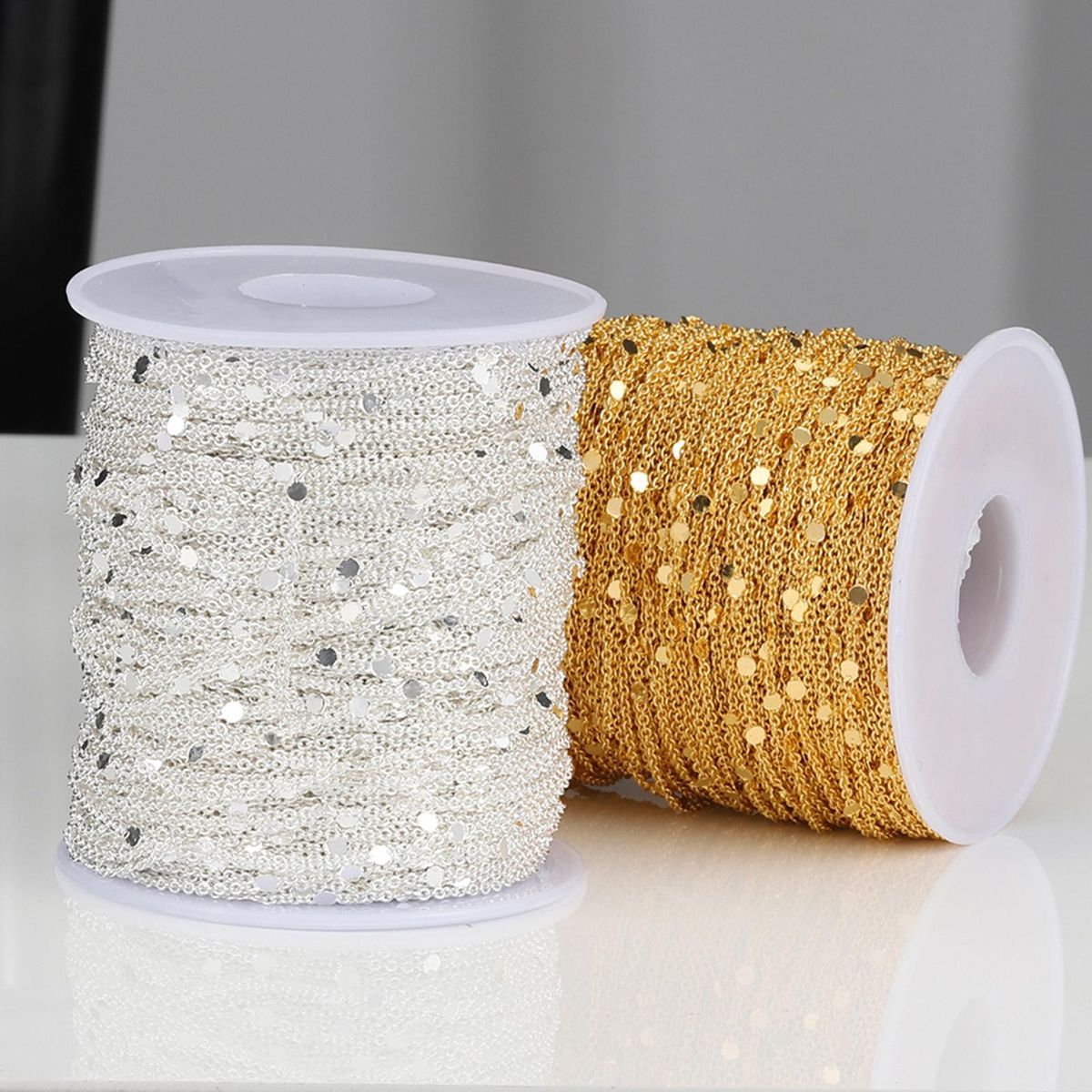 Chains For Necklace DIY Pendant Supplies Chains Argent