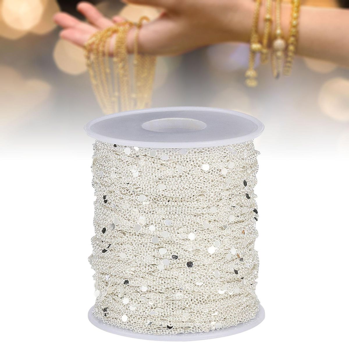Chains For Necklace DIY Pendant Supplies Chains Argent