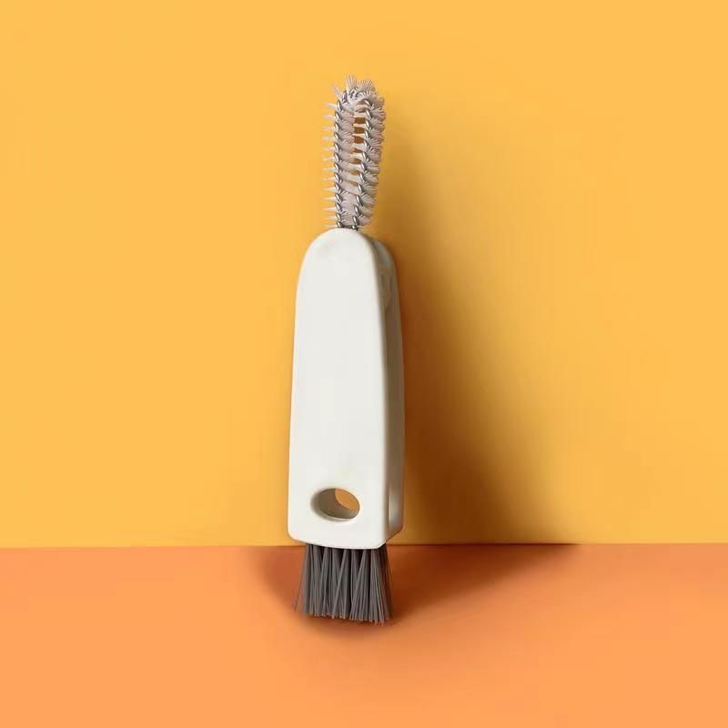 3-in-1 Cup Lid Cleaning Brush with Hard Bristles