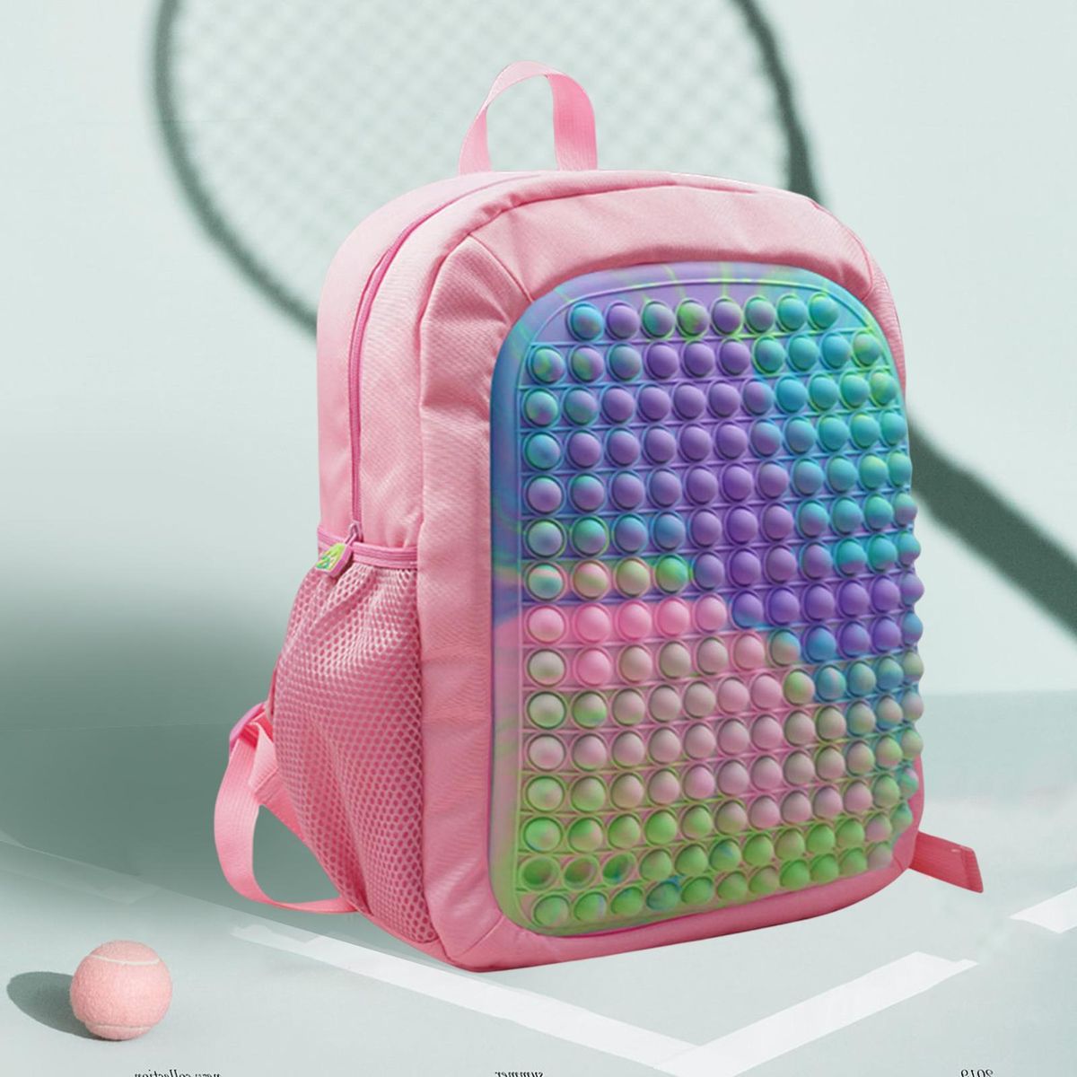 Computer Storage Bag Fidget Decompression Business Backpack Pink