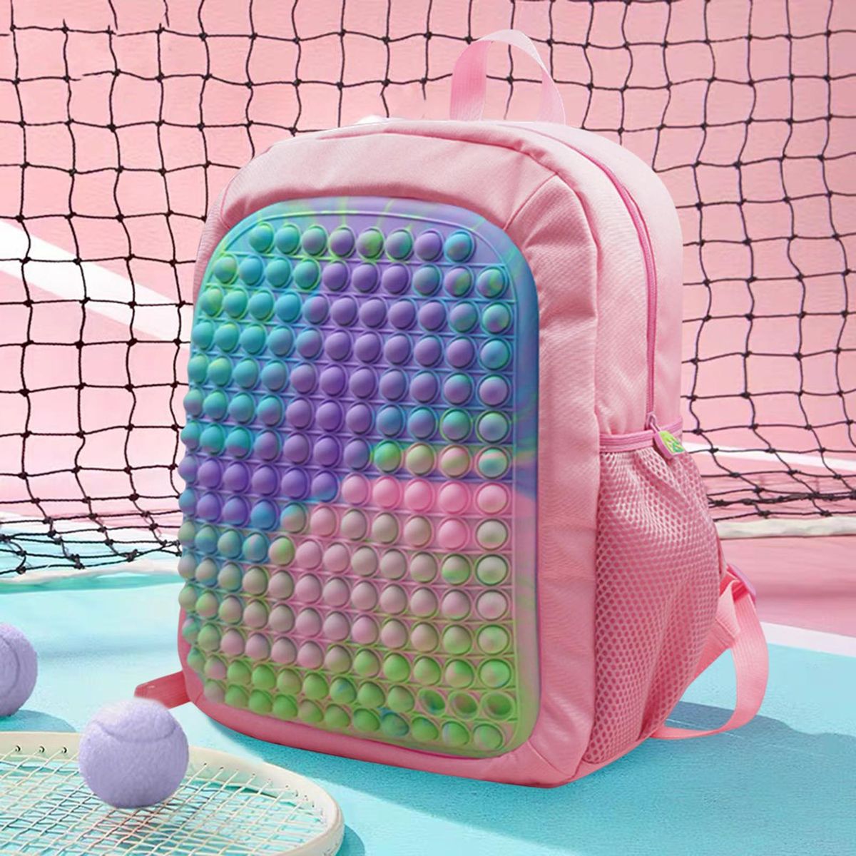 Computer Storage Bag Fidget Decompression Business Backpack Pink