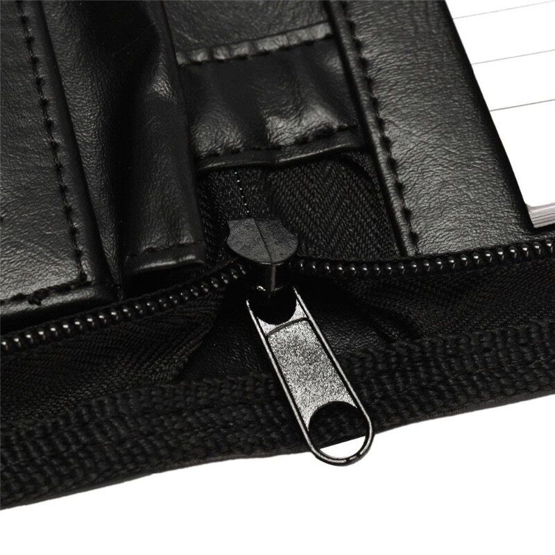 Document File Folder PU Leather Zipped Ring Binder Conference Bag Business Briefcase Office School Supply