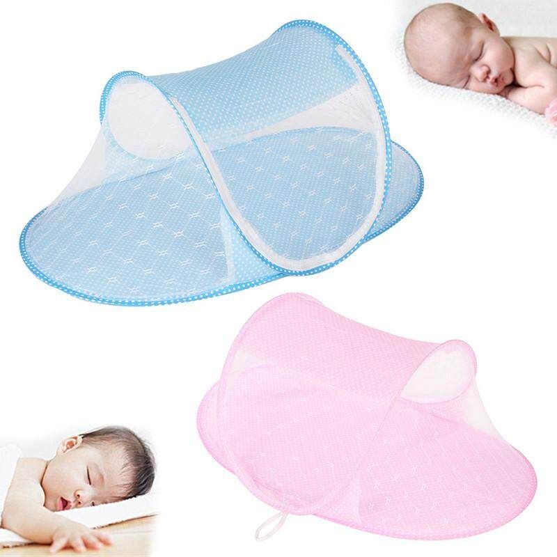 Portable 0-3 Years Baby Kid Infant Mosquito Net Bed Crib Canopy Mattress Tent Pink Pink