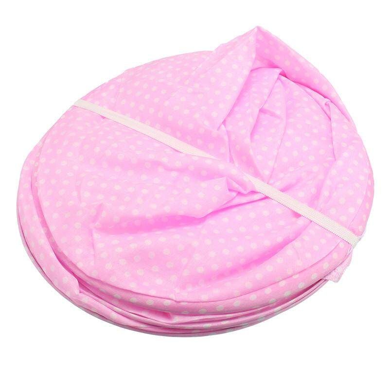 Portable 0-3 Years Baby Kid Infant Mosquito Net Bed Crib Canopy Mattress Tent Pink Pink