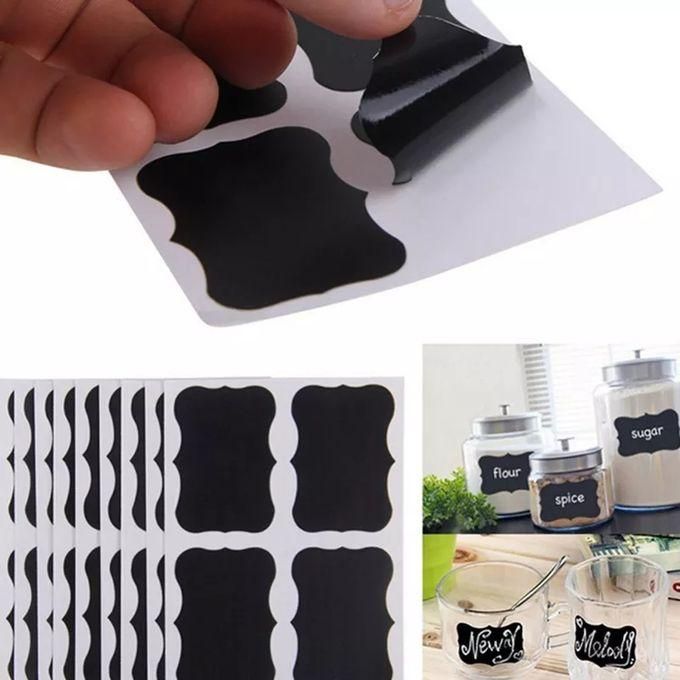 80 Pcs Jar Labels Waterproof Pantry Organizer Stickers  PEN