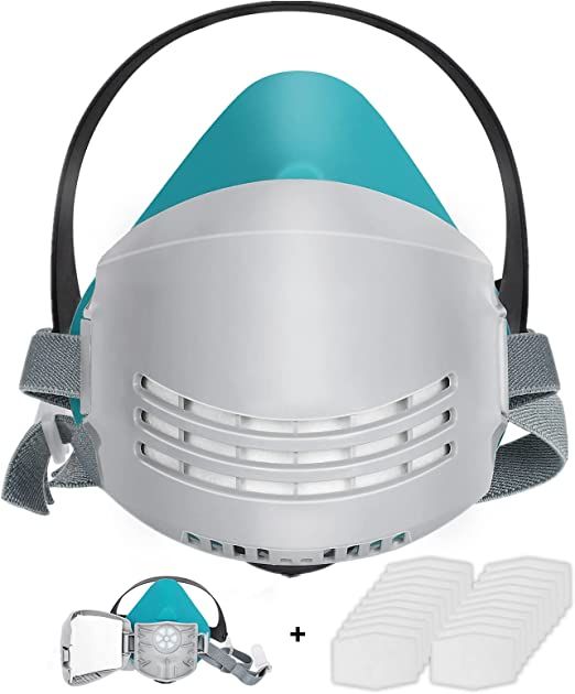 Reusable Face Respirator Industrial Mask With 20 Filters